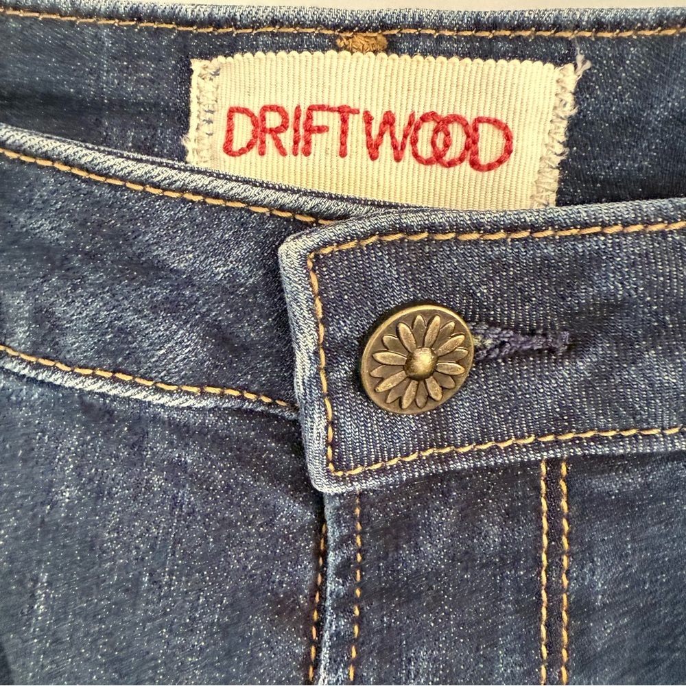 DRIFTWOOD High Rise Jeans with Blue and Red Accents - Picture 5 of 9